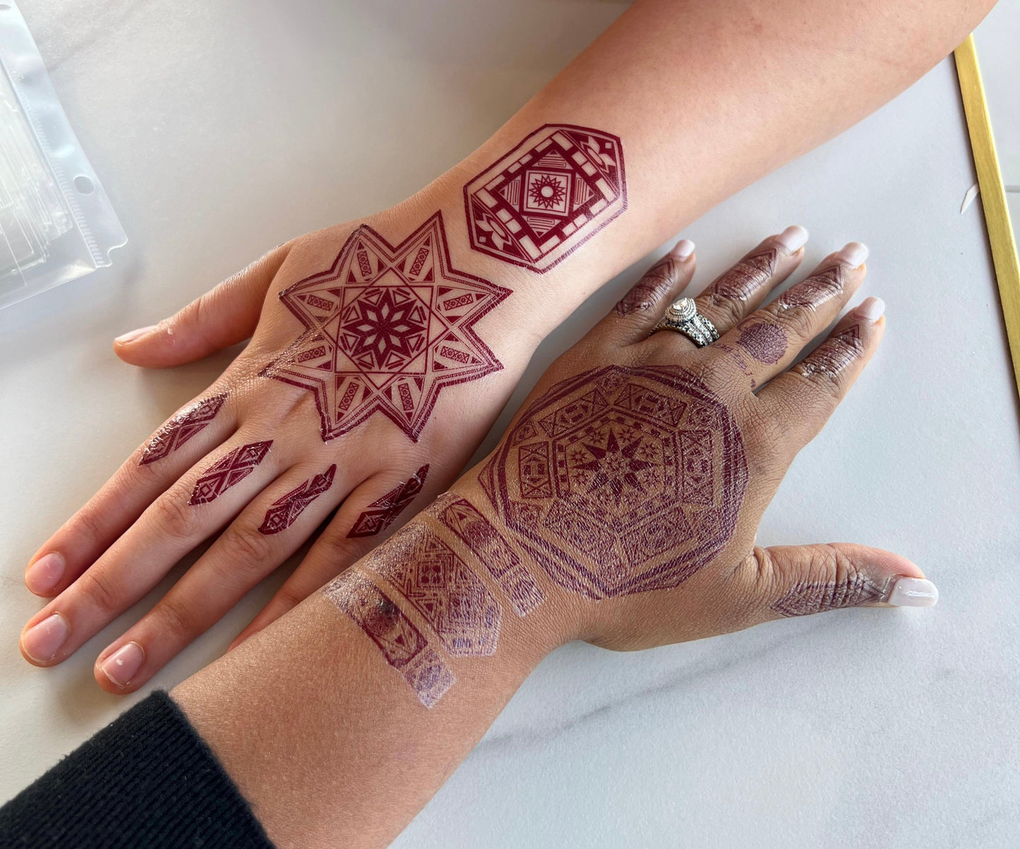 Artisans Hands - Radial Temporary Tattoo
